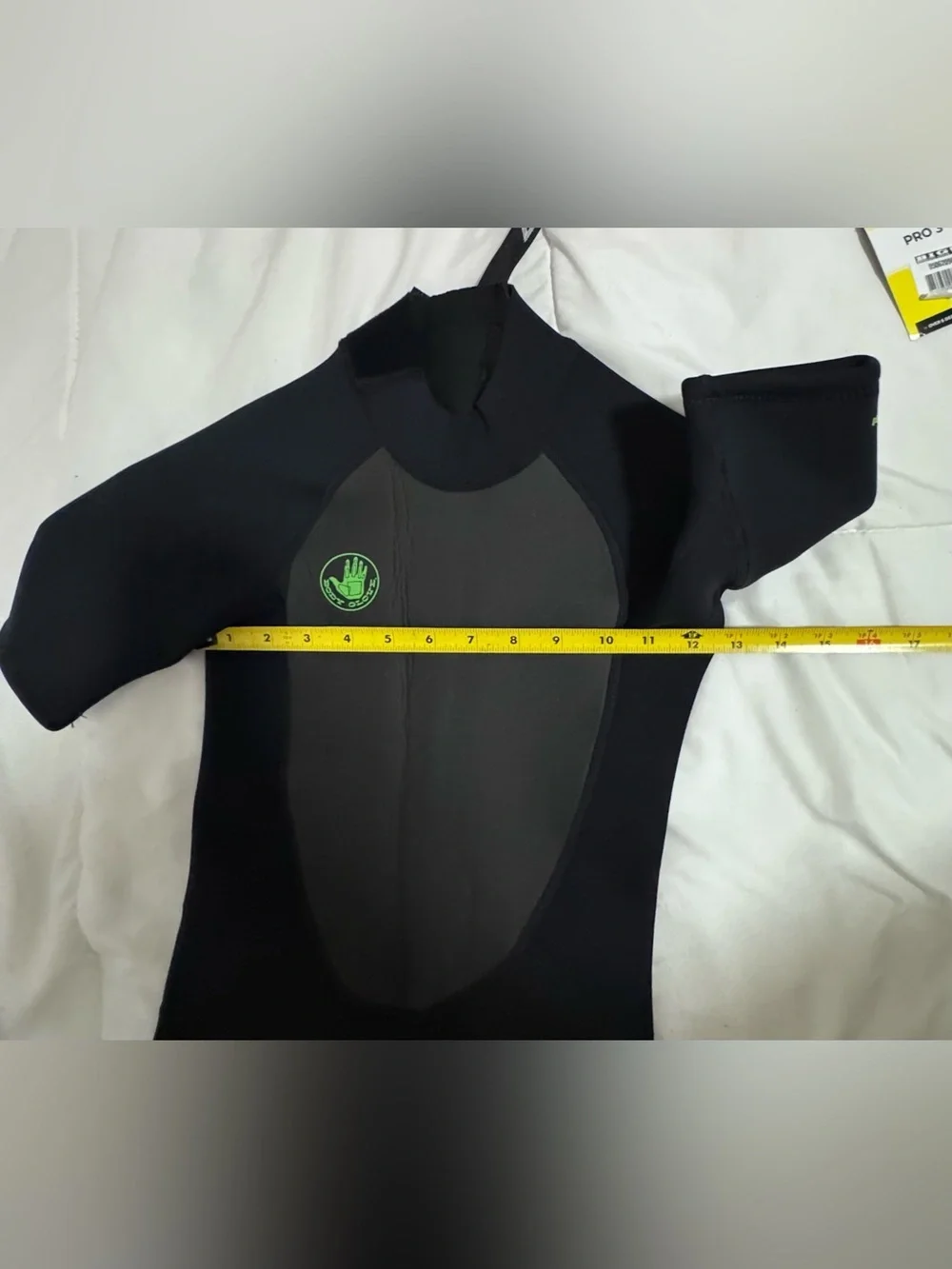 Body Glove Pro3 Kids Black Shorty Wetsuit with Green Logo